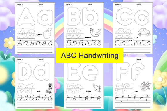 ABC Handwriting Tracing Book A–Z