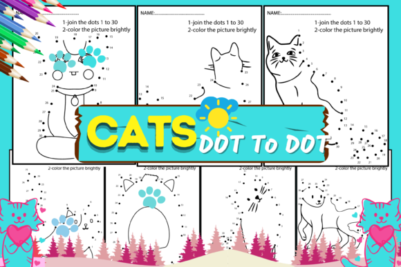 Cat Connect the Dots Worksheet
